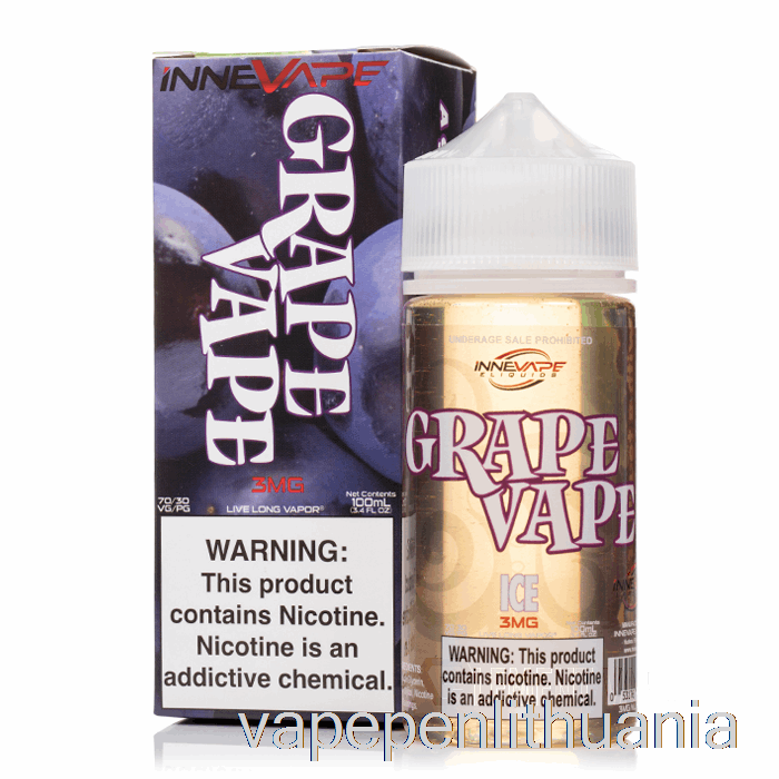 Vynuogių Ledas - Innevape E-skystis - 100 Ml 0mg Vape Skystis